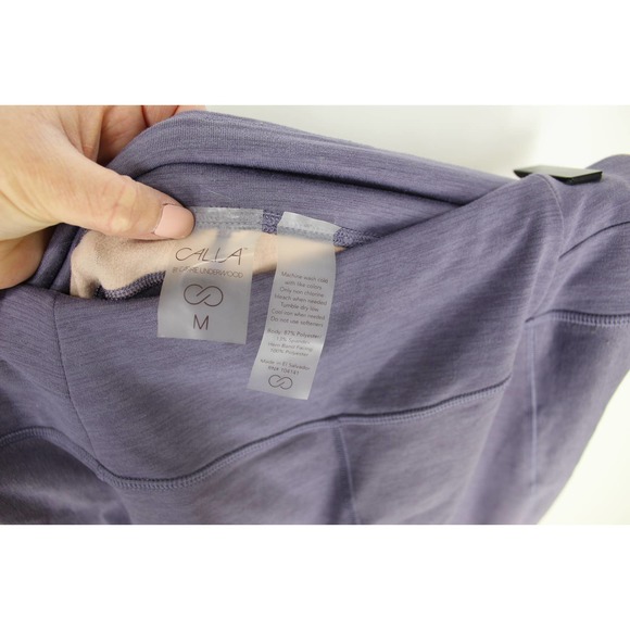 CALIA by Carrie Underwood Warm Leggings Cadet Ombre Splatter Medium Purple - Picture 3 of 10
